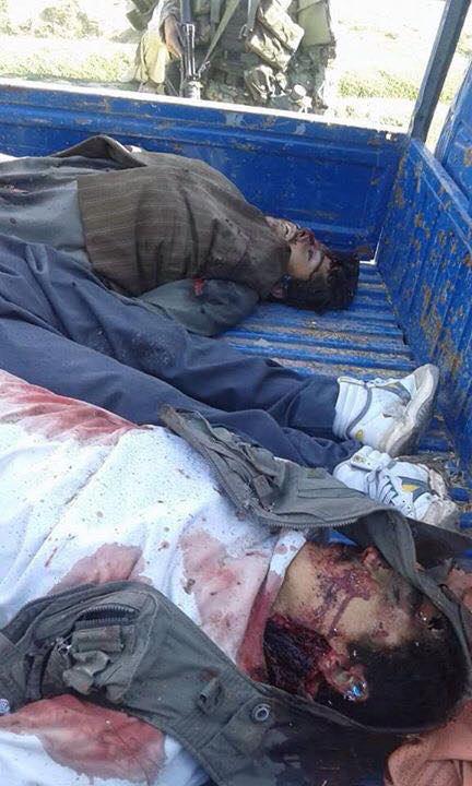 تصویر از تصاویر دلخراشی از جنایت امروز طالبان علیه مسافران مسیر قندوز