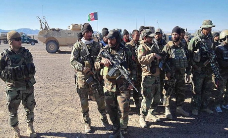 تصویر از یک مخفیگاه طالبان در ارزگان تخریب و ۱۸ عضو این گروه کشته شدند