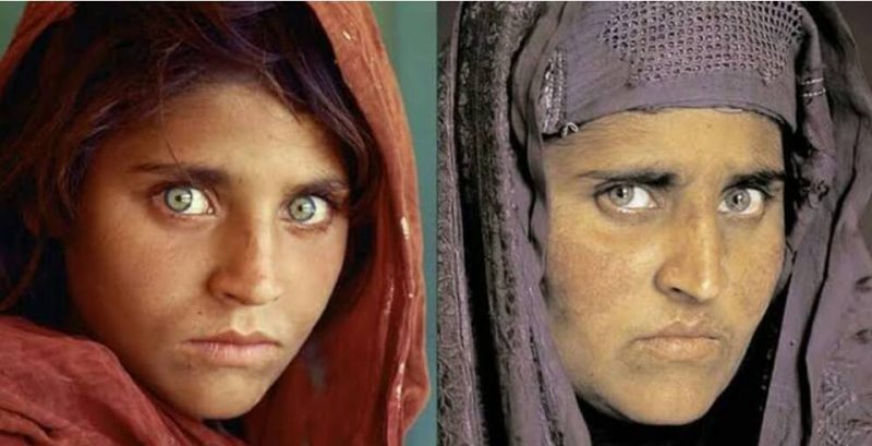 تصویر از شربت بی‌بی، دختر مشهور افغان در پاکستان بازداشت شد