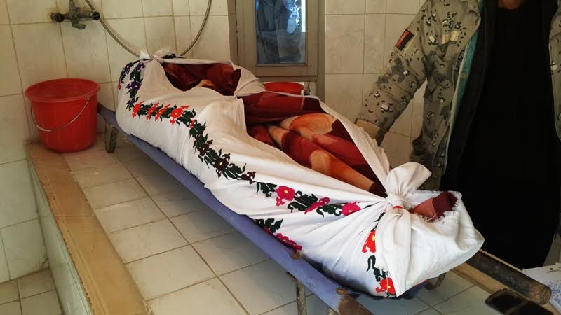 تصویر از کشته شدن یک پولیس زن در ولایت ارزگان