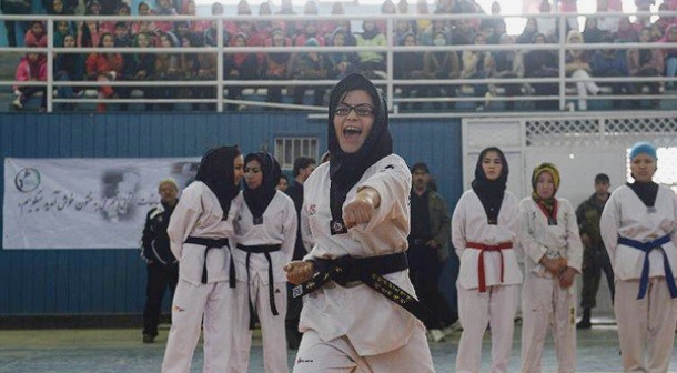 تصویر از رقابت های گزینش تیم ملی تکواندو دختران در کابل برگزار می شود