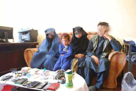 تصویر از بازداشت چهار عضو یک خانواده داعشی در غور