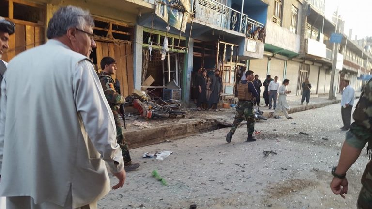 تصویر از حمله و تیراندازی مهاجمان مسلح در شهر قلعه‌نو – مرکز بادغیس
