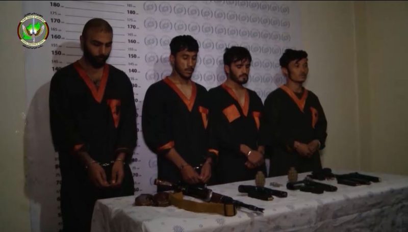 تصویر از شبکه چهار نفری آدم ربایان در کابل بازداشت شد