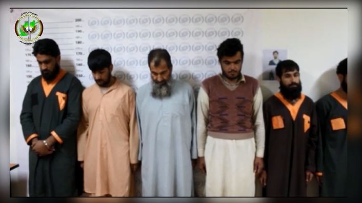 تصویر از شبکه ۱۰ نفری تروریستان چریکی طالبان در نیمروز بازداشت شد