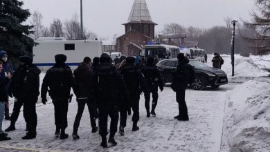 تصویر از نزدیک به ۲۰۰ سیاستمدار در روسیه بازداشت شدند