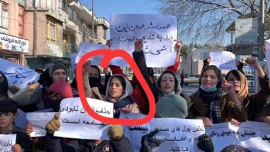تصویر از یک زن معترض دیگر نیز در کابل بازداشت شد