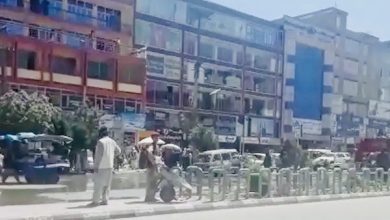 تصویر از وقوع انفجار در منطقه قوای مرکز شهر کابل