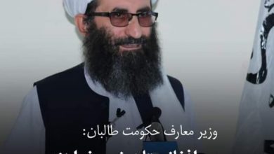 تصویر از وزیر معارف طالبان: مردم نمی‌خواهند دختران خود را به مکتب بفرستند