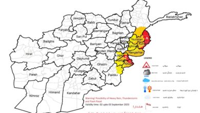 تصویر از هواشناسی طالبان: احتمال بارندگی شدید در 9 ولایت افغانستان در اوایل هفته جاری وجود دارد